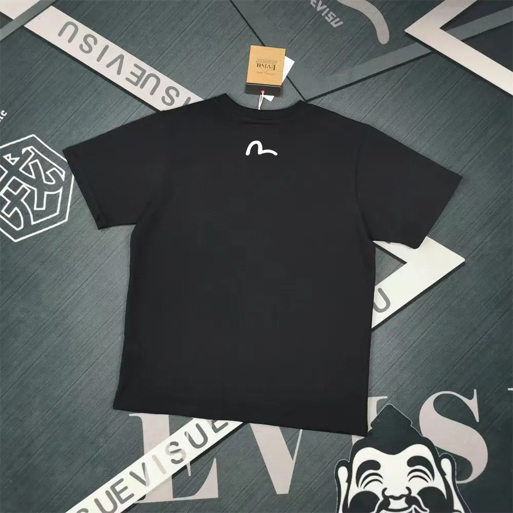 Evisu 2025New Arrival T ⚠ Quality⚠ Same Style T 。 ，Black S-XXL，White S-XXL，Gray M-XXL，Red S-XXL， Red M-XXL